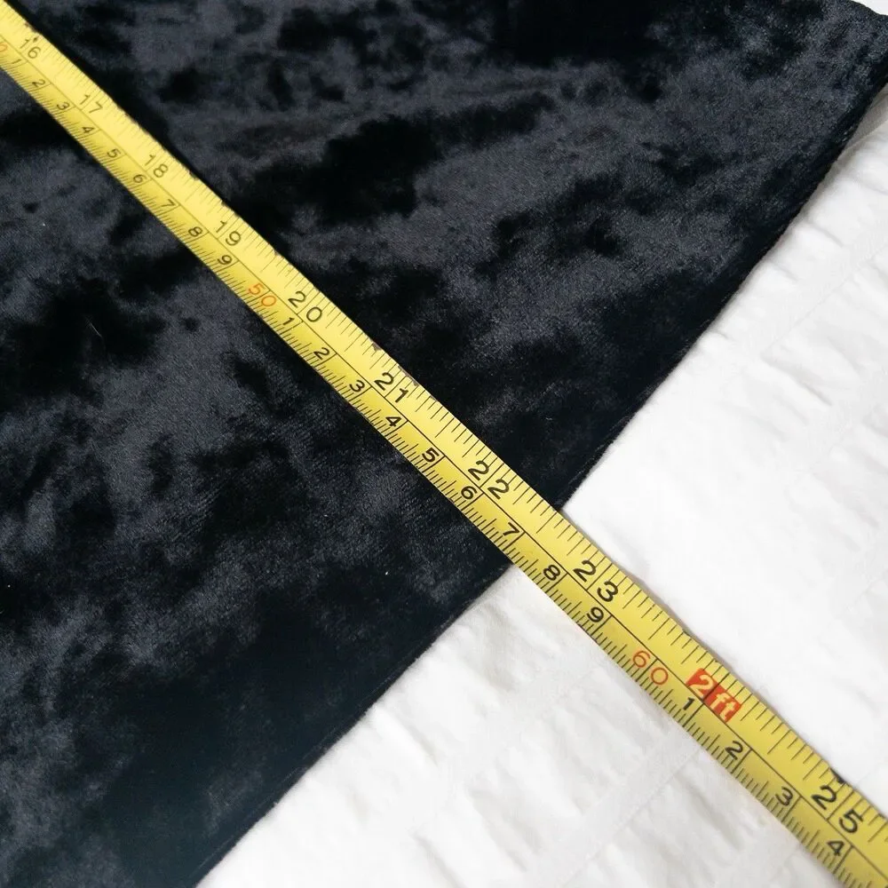 Black Velvet Puff Long Sleeves Top Marc New York Size L - Picture 10 of 10